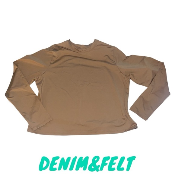 SKIMS Swim Long Sleeve Shirt | Color: Ochre | NEW/NWT!!🌊👙☀️ - Picture 4 of 7